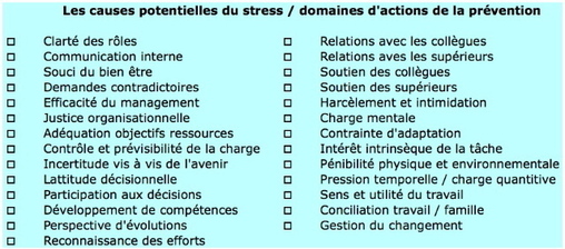 La boîte à outils du préventeur (3): identifier les causes du stress au travail