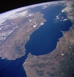 Vue de la mer Méditerranée
