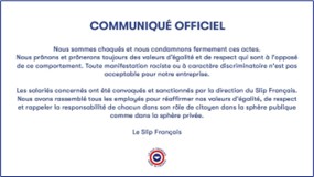 L’AFFAIRE DES BLACKFACES CHEZ LE SLIP FRANÇAIS, UNE GESTION DE CRISE ARDUE À LA LIMITE ENTRE VIE PRIVÉE ET VIE PROFESSIONNELLE