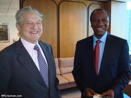 Alpha Condé et Georges SOROS