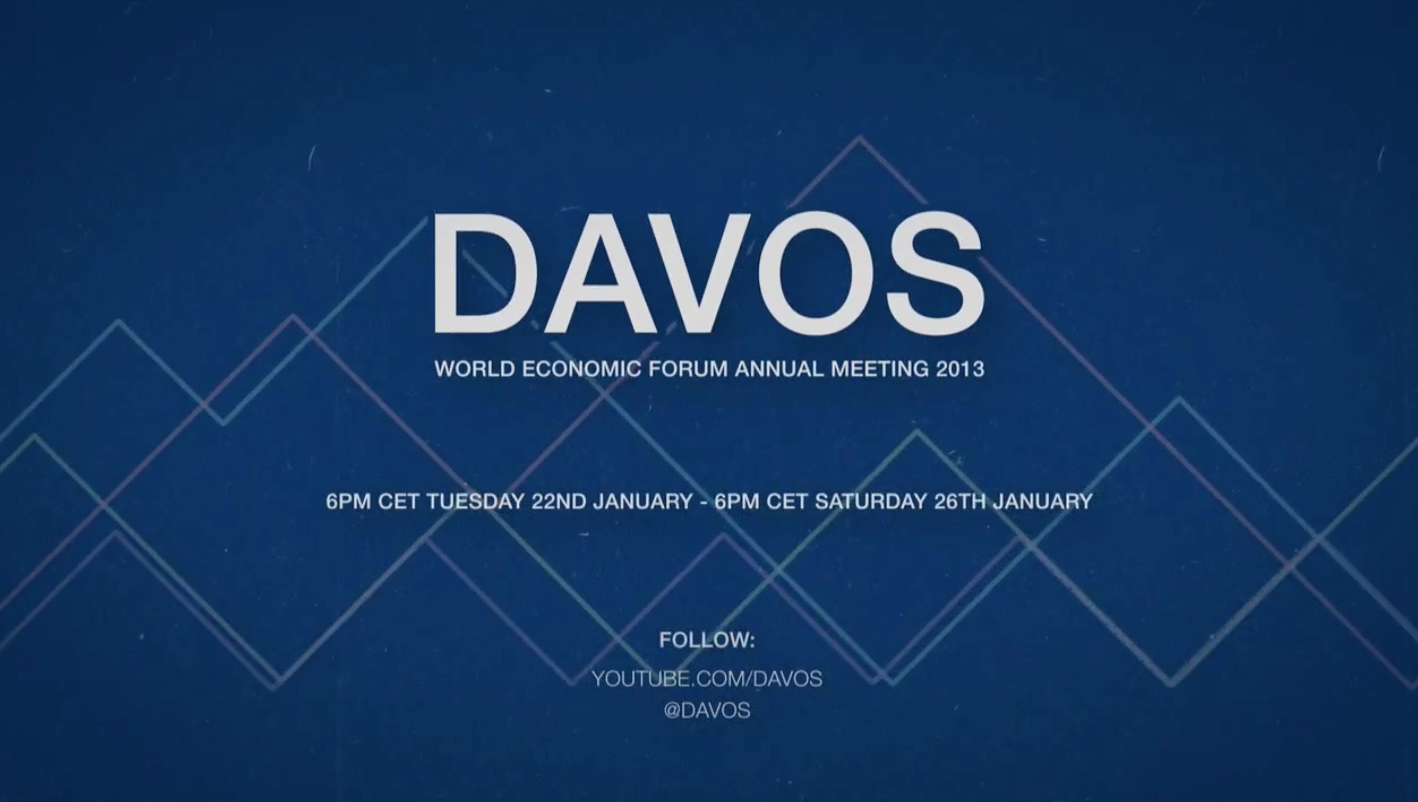 DR YouTube de Davos